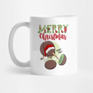 Merry Christmas New Zealand kiwi bird kiwi fruit - Funny | Witty Christmas kiwi design Mug